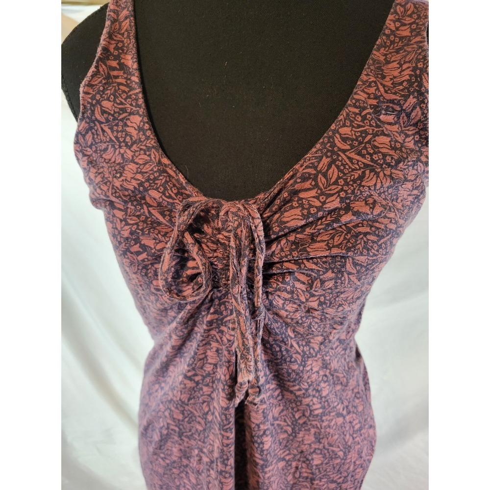 Toad & Co Verano Floral‎ Dress Size M Midi Red Tankdress Sleeveless Long Womens - Picture 2 of 6